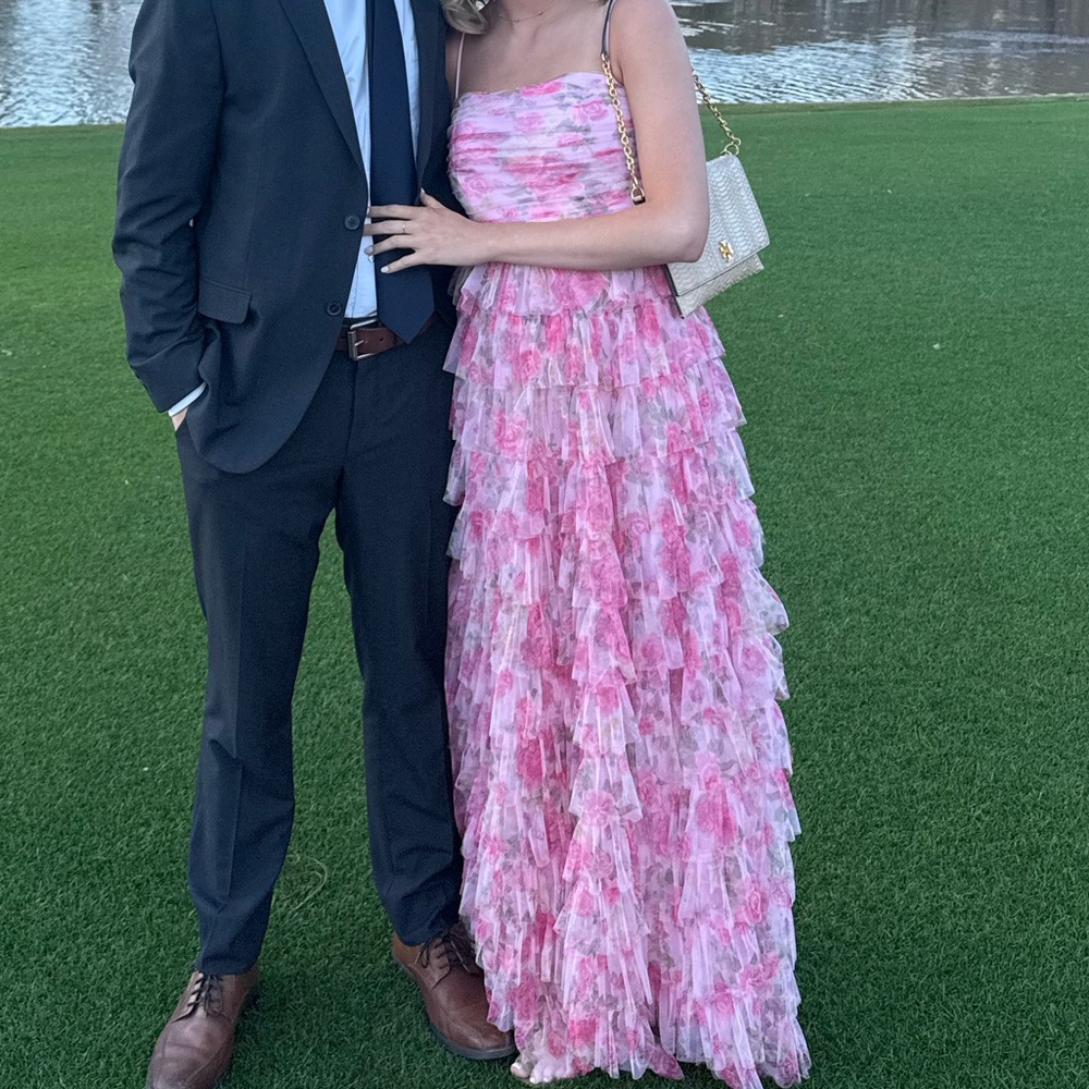 Pink Macy’s Floral Dress